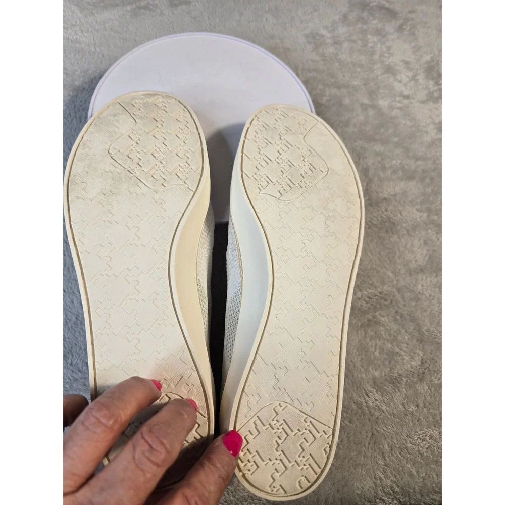 Dr Scholls Madi Knit White Slip On Sneakers Womens 8.5 Loafers BE FREE Energy - Picture 7 of 8
